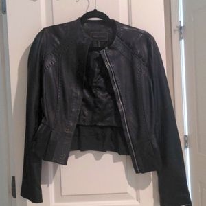 BCBG leather jacket, XXS